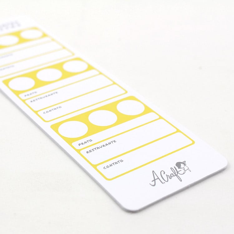 Planner A.Craft – Refil cartão restaurante - Bloco de refeições - Imagem 3