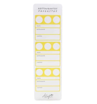 Planner A.Craft – Refil cartão restaurante - Bloco de refeições