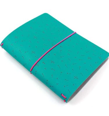 Planner A.Craft - Capa verde oceano dandelion (para 4 blocos)