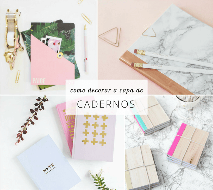 Como decorar a capa de cadernos: 8 ideias fáceis