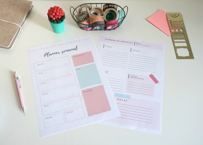 Planner semanal: ferramenta para criar e personalizar o seu grátis 4