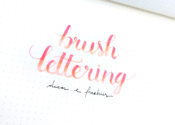 Brush Lettering - Dicas de como fazer e freebie grátis para treinar 11