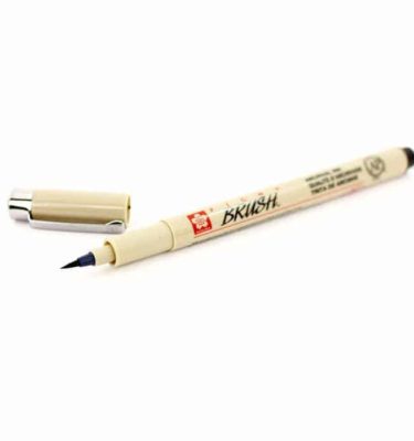 Caneta pincel - Pigma Brush - Cor preto