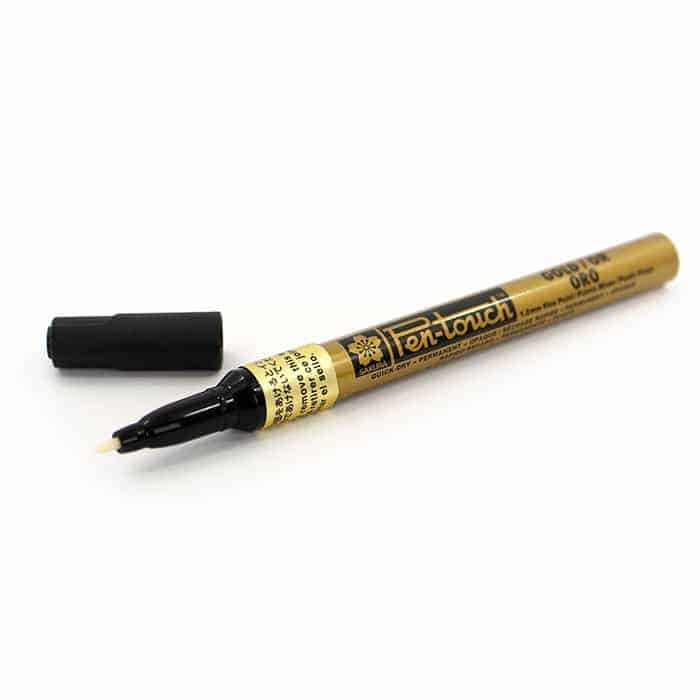 Caneta permanente multi-superfícies - Sakura Pen Touch - Cor ouro