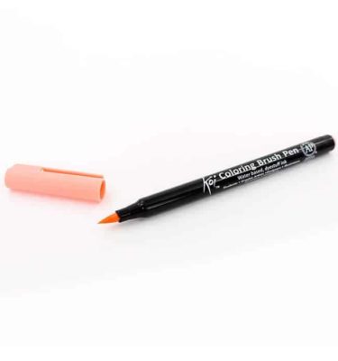 Caneta pincel - Koi Coloring Brush - Cor vermelho coral
