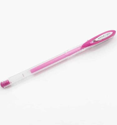 Caneta gel - Uni-ball Signo - Coleção tons pastel - rosa