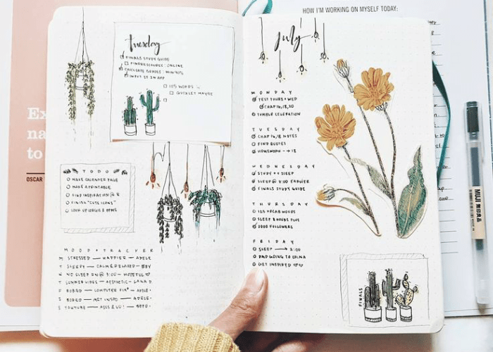 Desenhos fáceis para decorar o planner e bullet journal