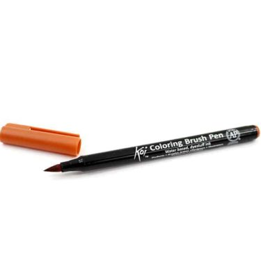 Caneta pincel - Koi Coloring Brush - Cor terra siena