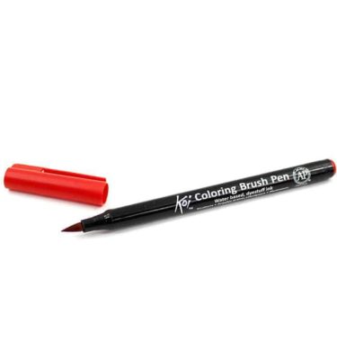 Caneta pincel - Koi Coloring Brush - Cor vermelho