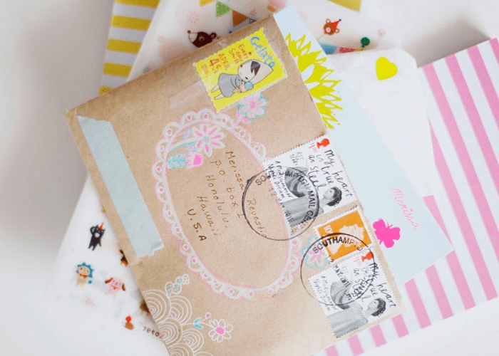 Penpals amigos por correspondência cartas snailmail
