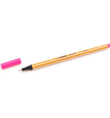 Caneta Stabilo - Ponta extrafina - Cor rosa