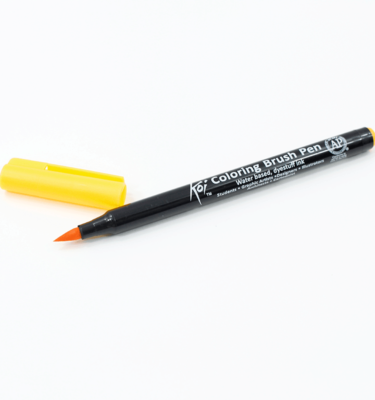 Caneta pincel – Koi Coloring Brush – Cor amarelo escuro
