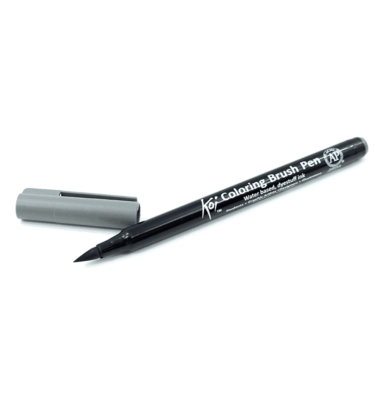 Caneta pincel – Koi Coloring Brush – Cor cinza warm escuro