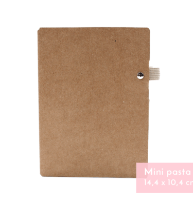 Planner A.Craft – Mini pasta porta caneta em papel kraft
