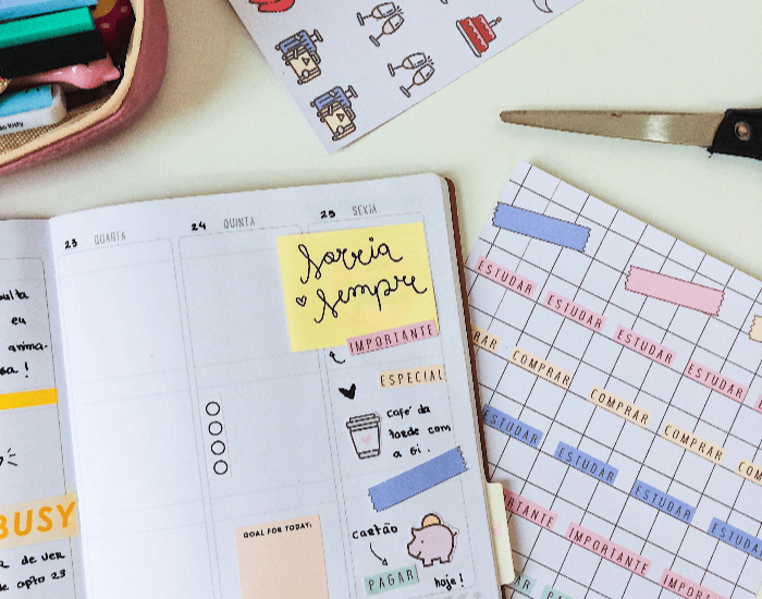 Adesivos funcionais para planner freebie para baixar gratis