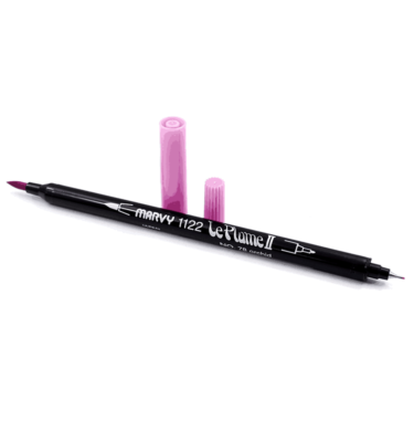 Caneta 2 pontas – Marvy Le Plume II – Cor orchid