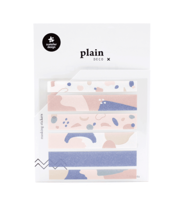 Kit com 3 cartelas de adesivos - Plain deco tape - Arts