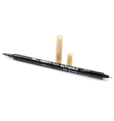 Caneta 2 pontas – Marvy Le Plume II – Cor bege