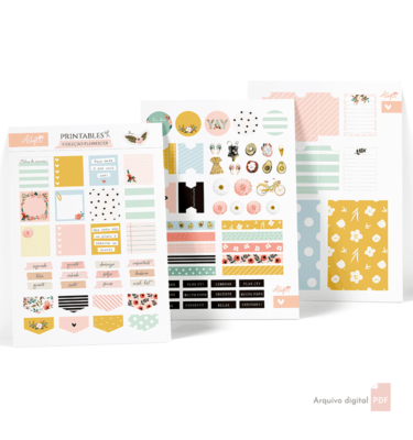 Printables A.Craft - Coleção florescer - Arquivo digital