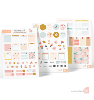 Printables A.Craft - Coleção rotina fofa - Arquivo digital