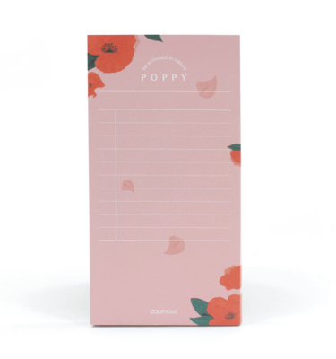 Bloco de anotações – Poppy
