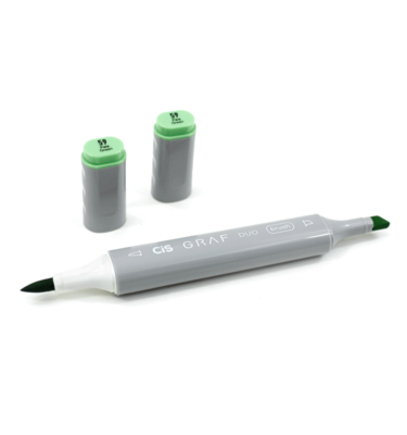 Caneta 2 pontas – Cis Graf Duo brush - cor pale green
