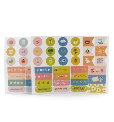 Kit 4 cartelas de adesivos - Coleção pequenas alegrias