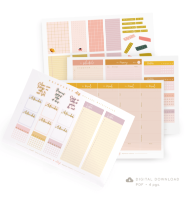 Printables A.Craft - Blocos de nota - Coleção Délicatesse - Arquivo digital