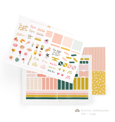 Printables A.Craft para decorar - Coleção Délicatesse - Arquivo digital