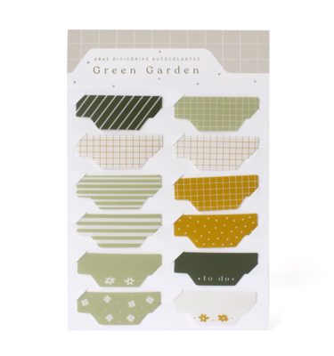 Abas divisórias autocolantes - Green Garden