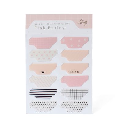 Abas divisórias autocolantes - Pink Spring