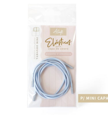Planner A.Craft - Elásticos para mini capa de couro - Azul bebê