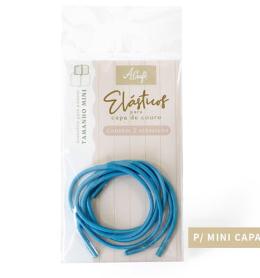 Planner A.Craft - Elásticos para mini capa de couro - Azul pacífico