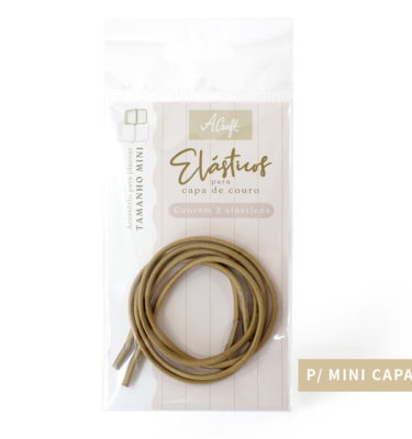 Planner A.Craft - Elásticos para mini capa de couro - Caramelo
