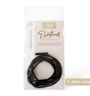 Planner A.Craft - Elásticos para mini capa de couro - Preto