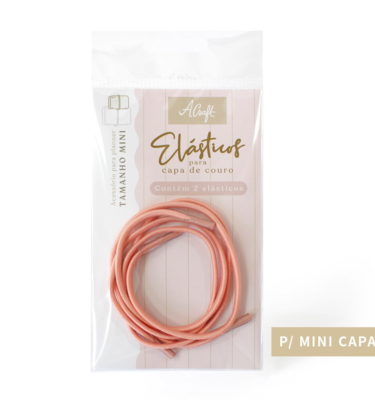 Planner A.Craft - Elástico para mini capa de couro - Salmão