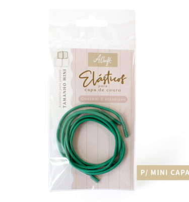 Planner A.Craft - Elásticos para mini capa de couro - Verde jade