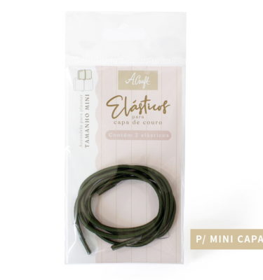 Planner A.Craft - Elásticos para mini capa de couro - Verde musgo