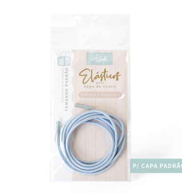 Planner A.Craft - Elásticos para capa de couro - Cor azul bebê