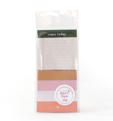 Kit 2 Blocos de notas - Coleção have fun - Enjoy today