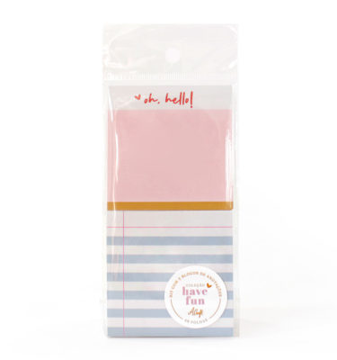 Kit 2 Blocos de notas - Coleção have fun - Oh hello