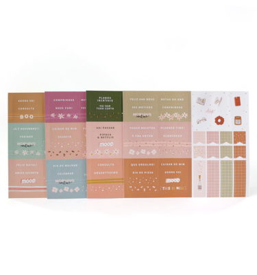 Kit 4 cartelas de adesivos – Coleção Pop