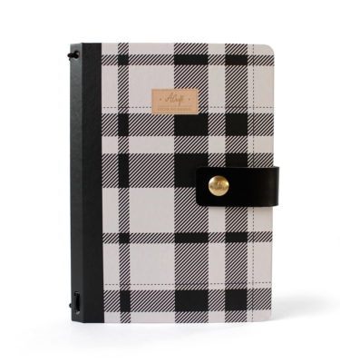 Planner A.Craft – Capa dura Xadrez elegance (para 4 blocos)