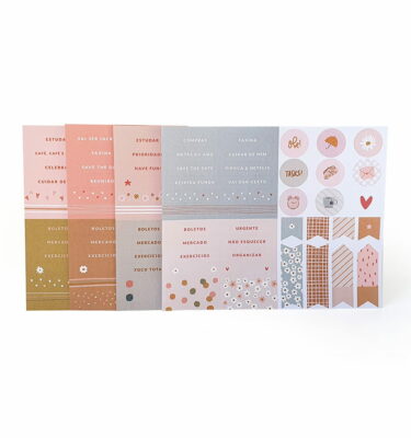 Kit 4 cartelas de adesivos – Cozy