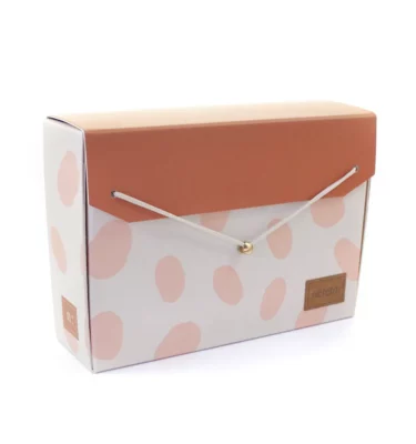 Caixa organizadora Pink giraffe + fichas Notchi