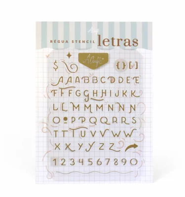 Planner A.Craft – Régua stencil para planner - Letras
