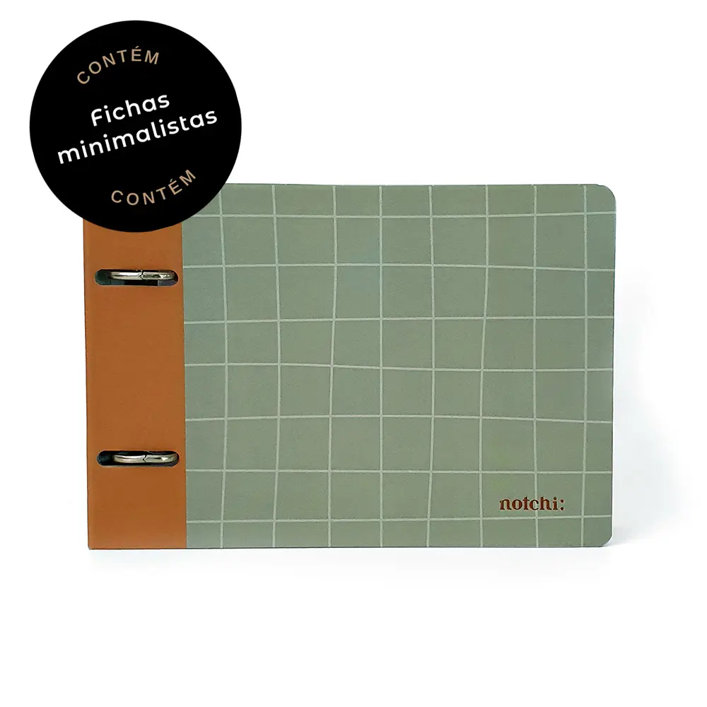 Fichário Crocodile Notchi - fichas minimalistas