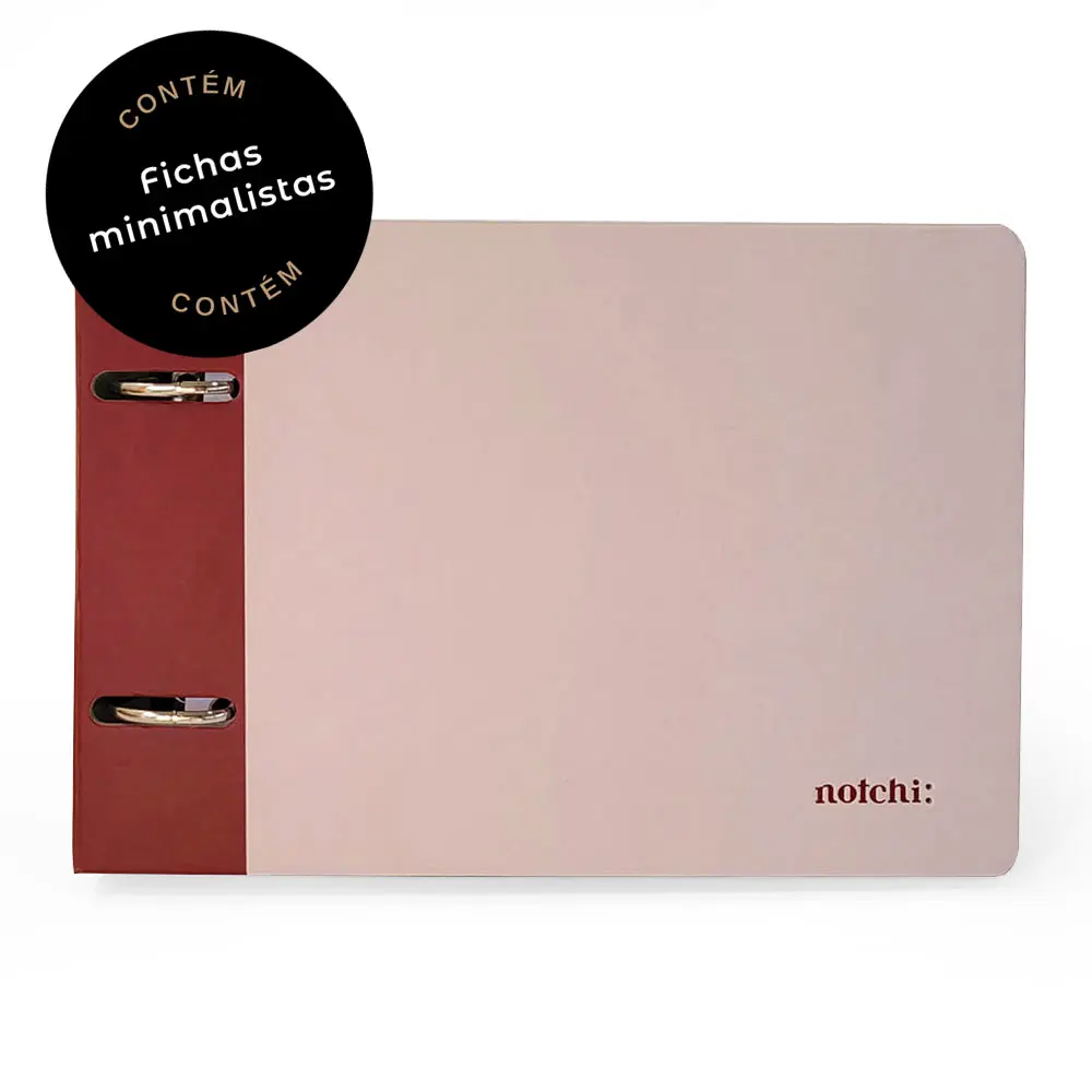 Fichário Cosmopolitan Notchi - fichas minimalistas