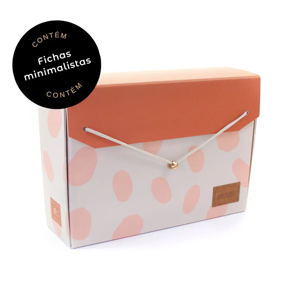Caixa organizadora Pink giraffe Notchi - fichas minimalistas
