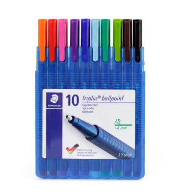 Kit 10 Canetas esferográfica - Staedtler Triplus